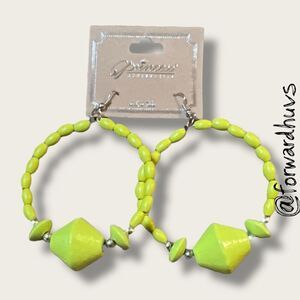 Bundle Sale 3 for $15 | Princess Accessories Green Hoop Earrings